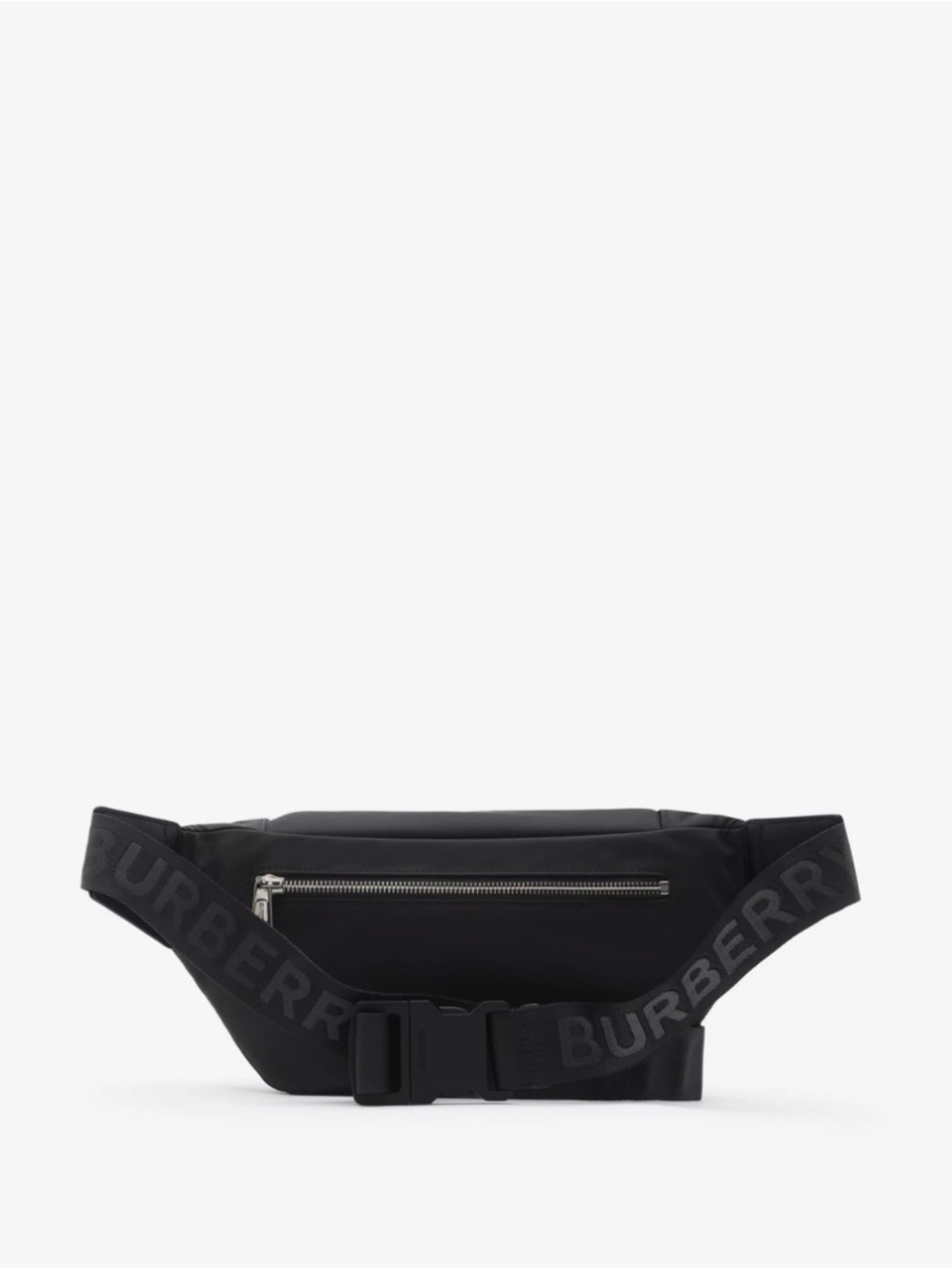 Burberry Black Logo Belt Bag with Contrast Cord Pull - Picture 2 of 3